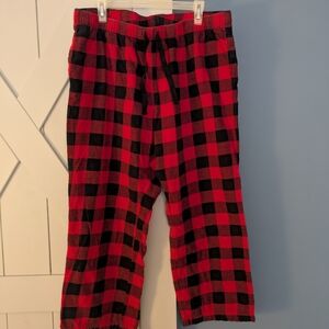Old Navy Plaid Pajama Bottoms - Red and Black